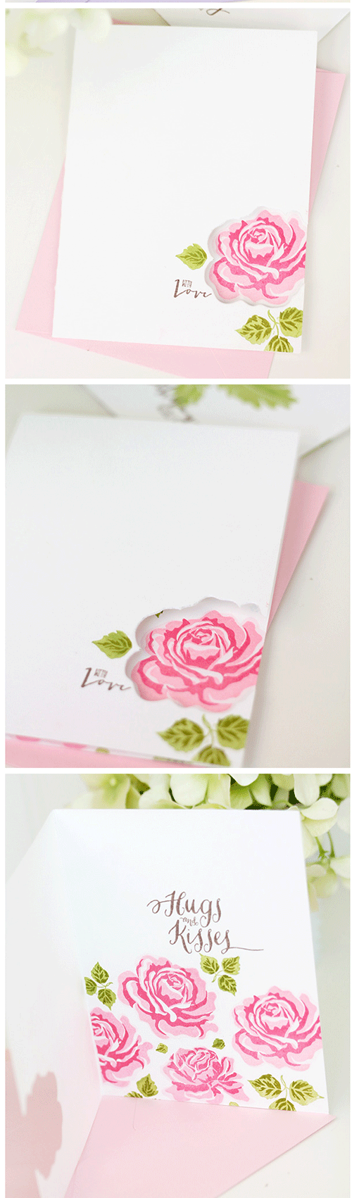 手作りお誕生日カードに使える可愛い花の模様の作り方